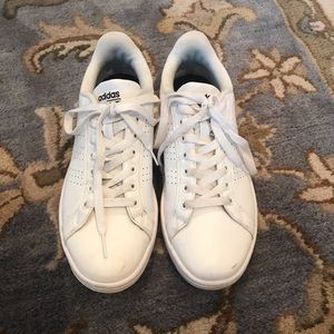 Adidas white cloud foam low top sneaker shoes